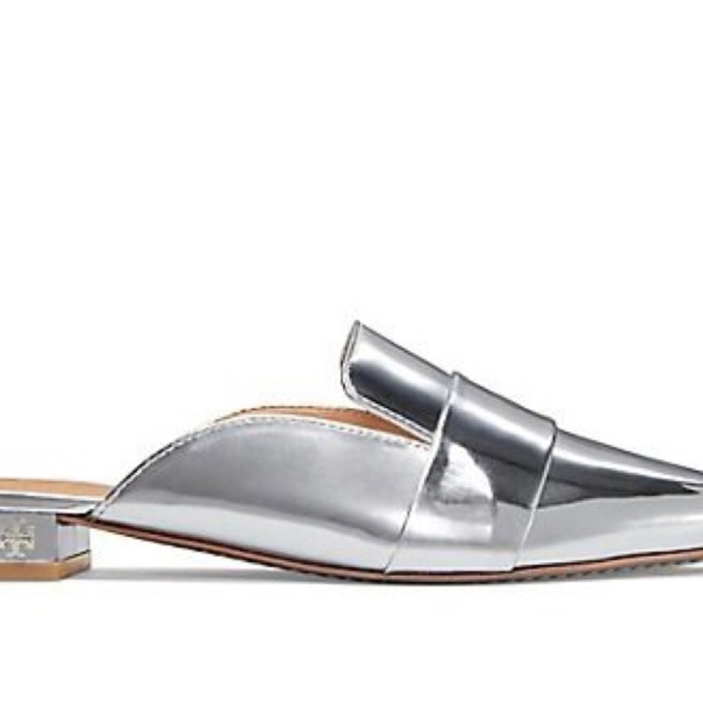 metalíc silver Tory Burch flat - Picture 6 of 6
